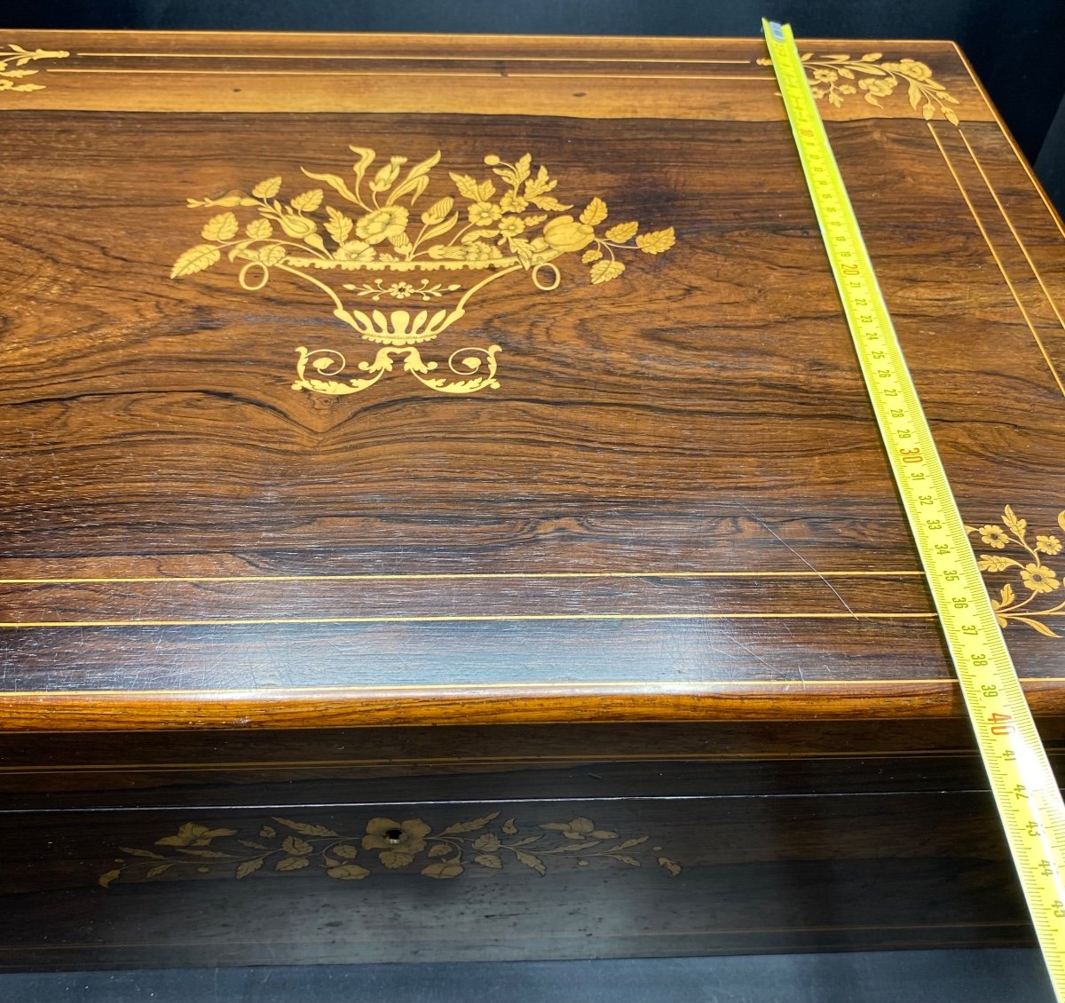 Large 19th French Marquetry Box -photo-6