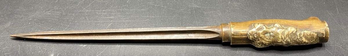 Baïonnette - épée 1886 En Bronze Et Acier Français Pour les Fusils Lebel