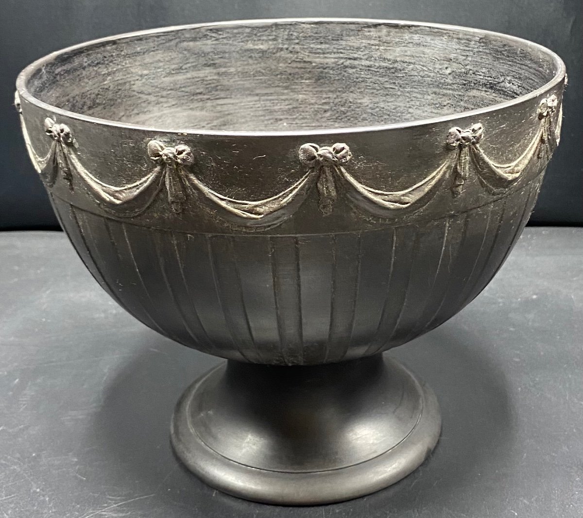 Cup On Shower Pedestal Circa 1839/40 Wedgwood Black-photo-4