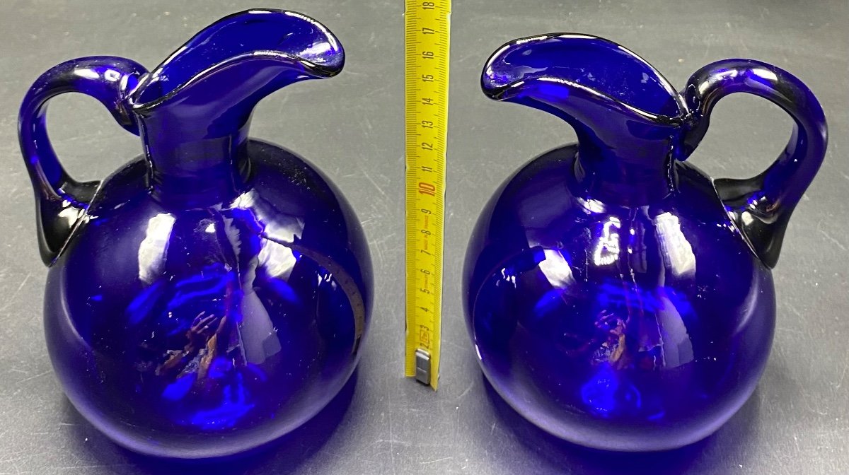 Two 19th Century Blown Crystal Jugs From Sèvres-photo-6