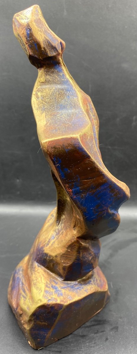 Patinated Terracotta Sculpture From The 1960s/70s French -photo-4