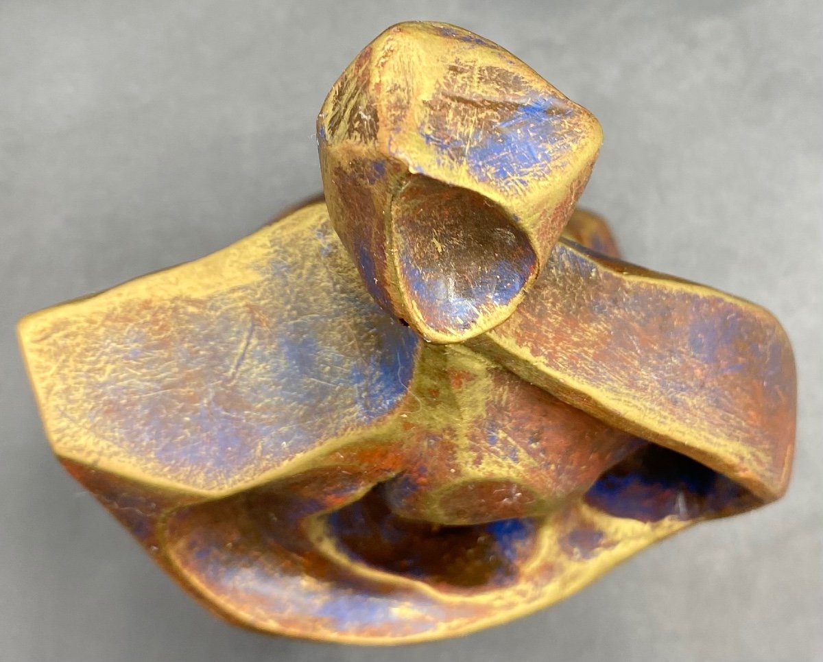 Patinated Terracotta Sculpture From The 1960s/70s French -photo-4