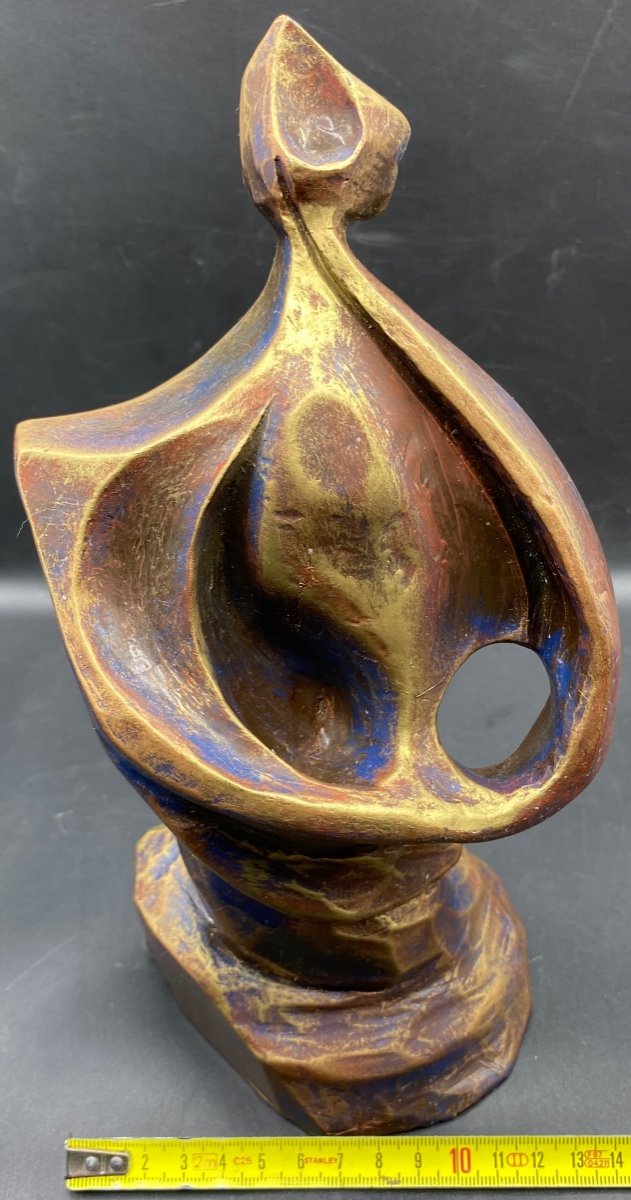 Patinated Terracotta Sculpture From The 1960s/70s French -photo-7