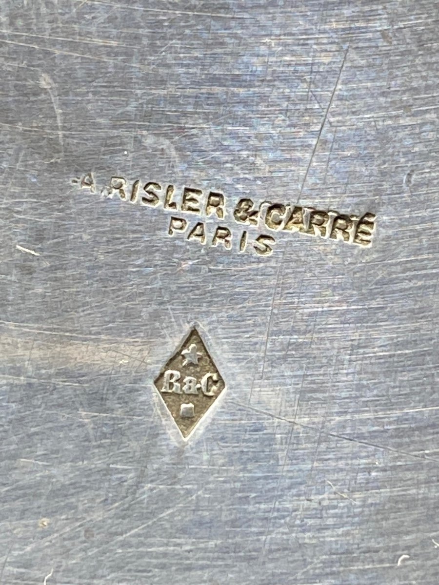 Une Petite Chocolatière égoïste En Argent Massif Du XIXème Par Risler & Carré-photo-3