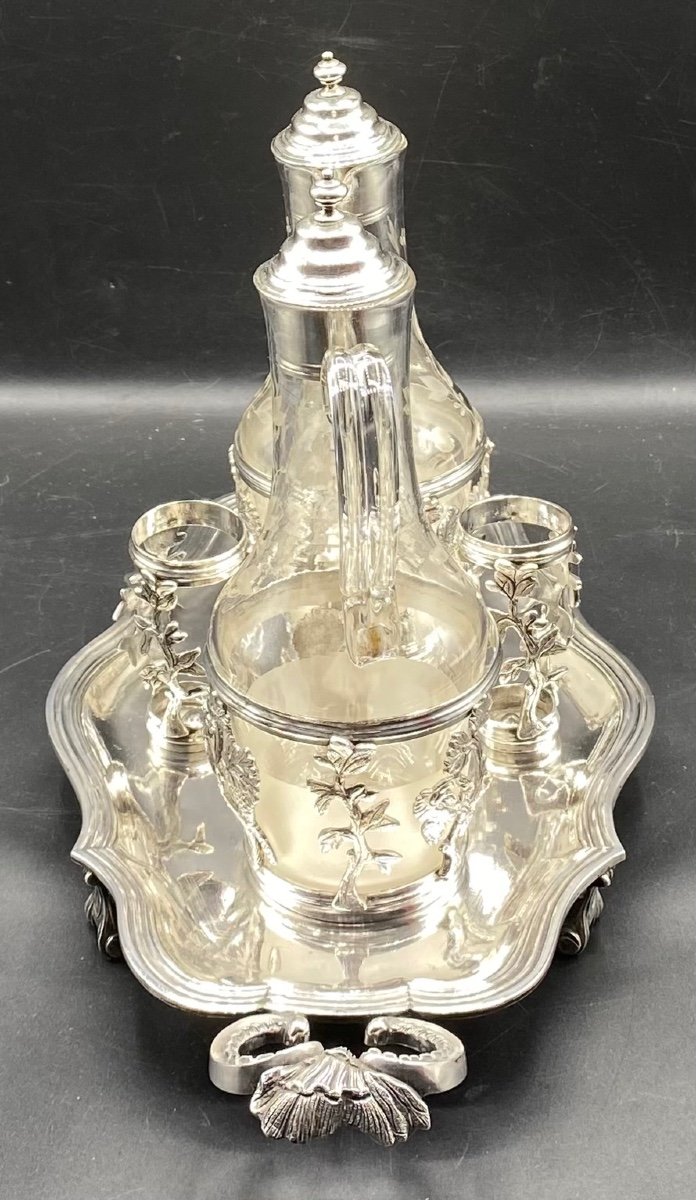 Vinegar Bowl In Sterling Silver And Perpignan Crystal Circa 1760/65 By Antoine Tarbal-photo-2