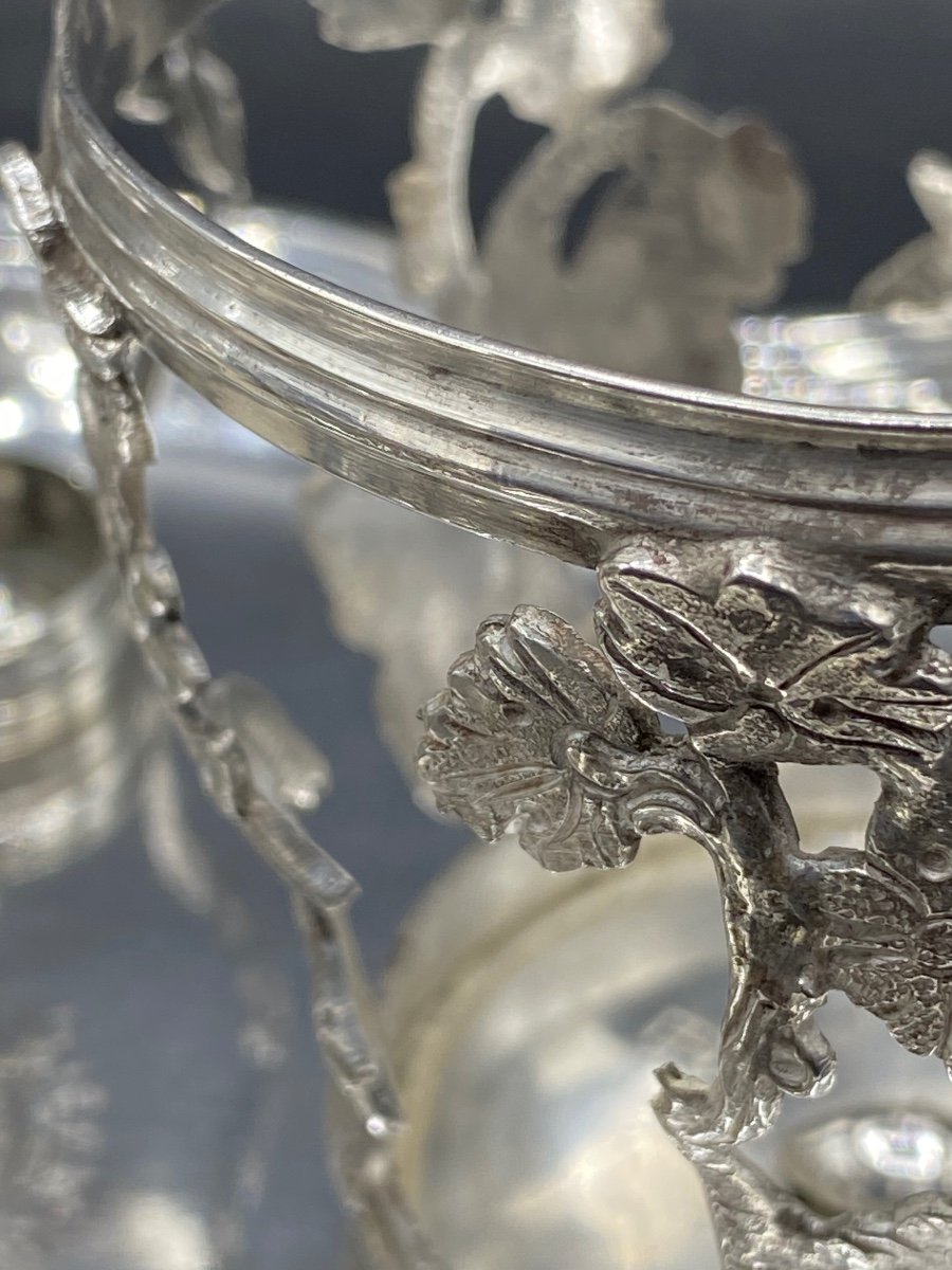 Vinegar Bowl In Sterling Silver And Perpignan Crystal Circa 1760/65 By Antoine Tarbal-photo-1