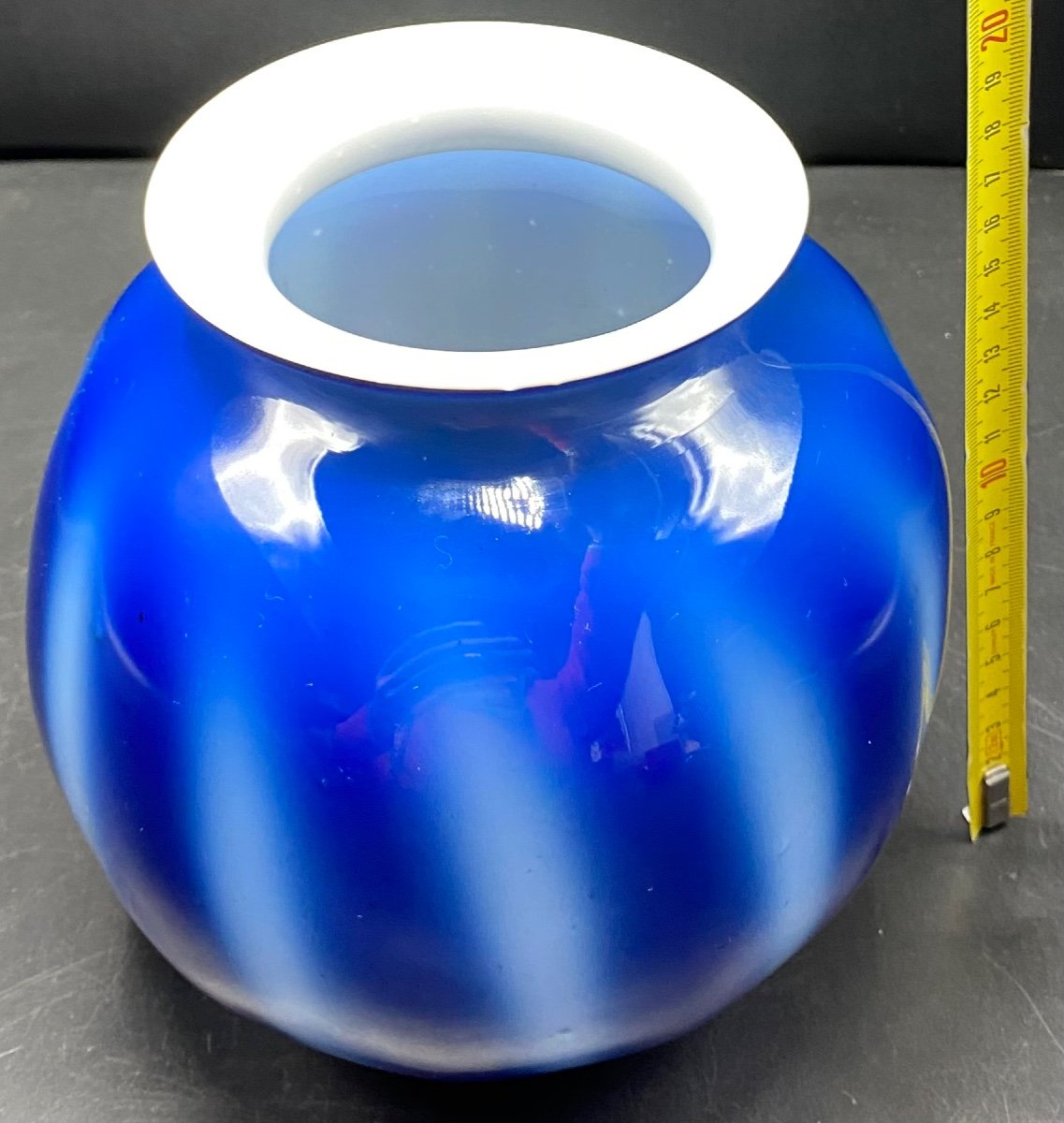 Murano Three Layer Ball Vase Circa 1930/40-photo-6