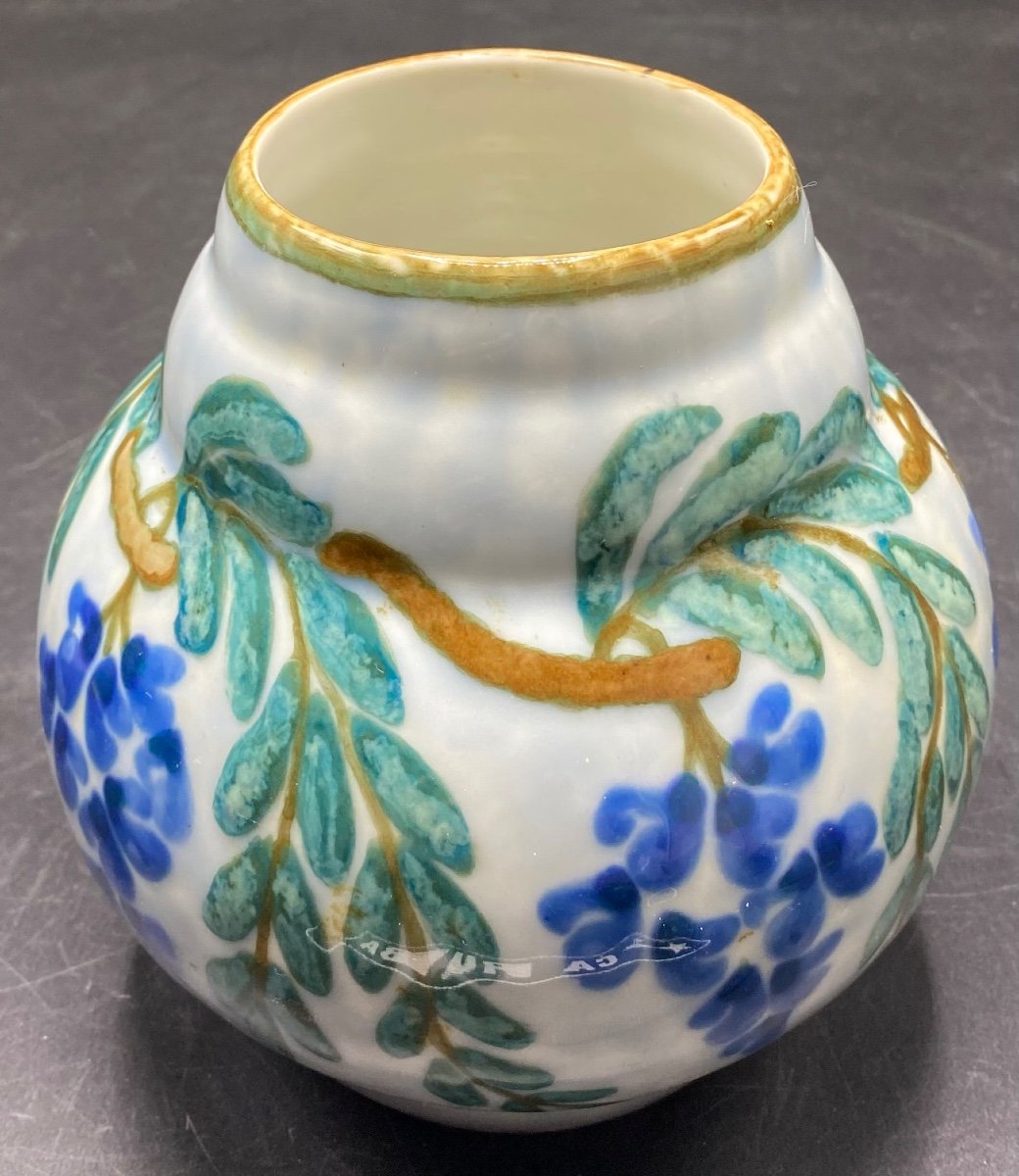 Vase En Porcelaine émaillée Par Tharaud Des Années 1920