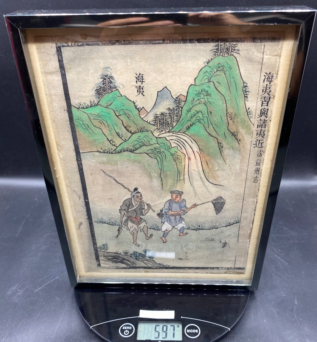 Chinese Ink And Watercolor Drawing On Rice Paper 19th Century Signed Chinese-photo-5