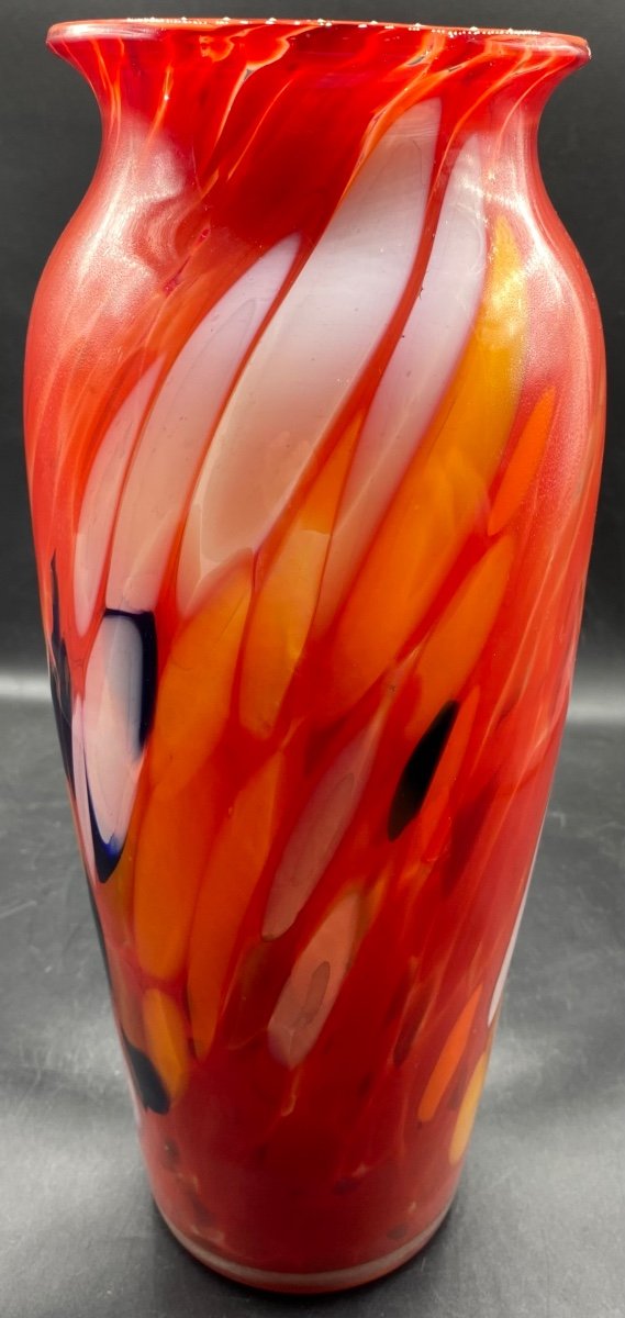 1960s/70s Murano Multi-layered Glass Tall Vase