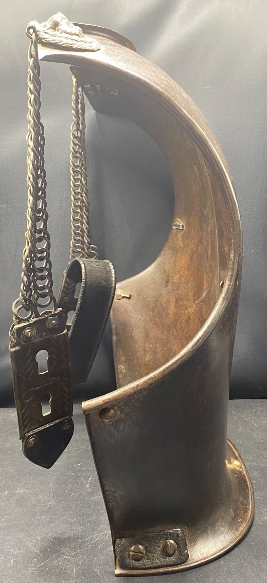 Plastron Arrière D’une Cuirasse De La Garde Impérial XIXème vers 1850 Française-photo-2