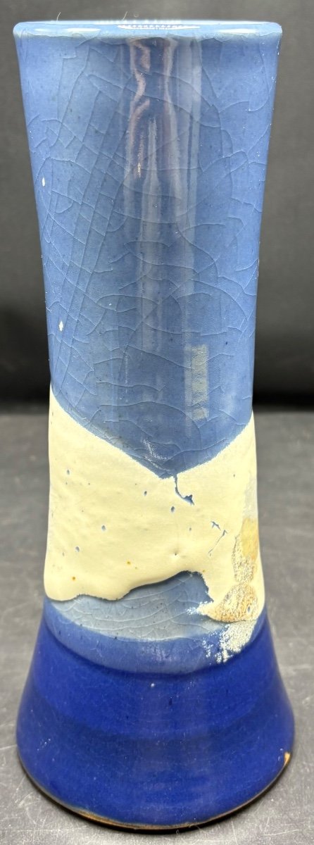 Vase En Gré Émaillé À Plusieurs Épaisseurs Des Années 1930 Japonais -photo-4