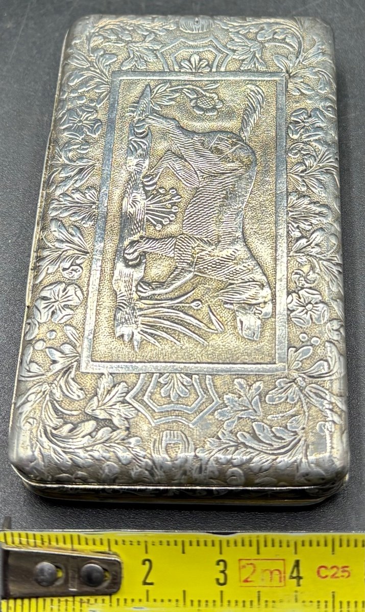 Early 19th Century French Solid Silver Snuff Box -photo-6