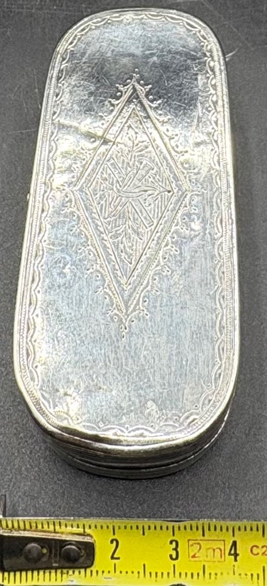 Early 19th Century French Solid Silver Snuff Box -photo-7