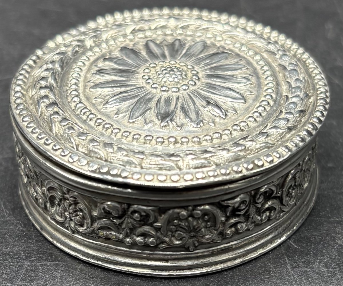 Sterling Silver Pill Box For France Circa 1900