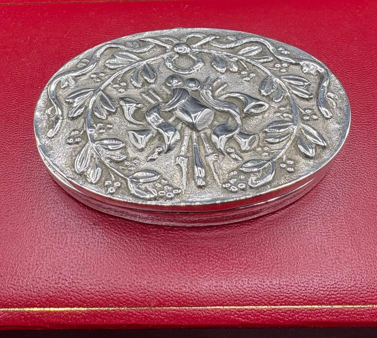 Foreign 1900s Solid Silver Sweet Box -photo-2