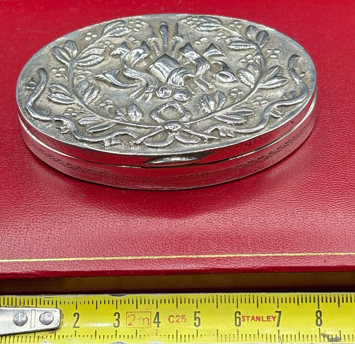 Foreign 1900s Solid Silver Sweet Box -photo-3