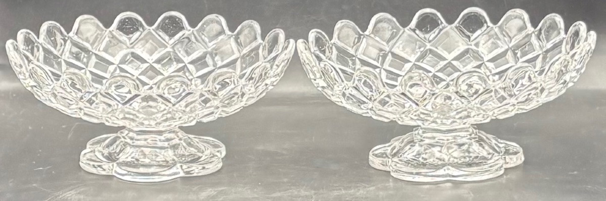 Pair Of Baccarat Molded Blown Crystal Bowls Circa 1930-photo-3