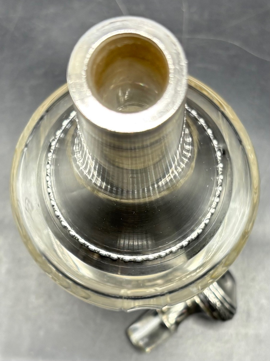 Carafe En Cristal Soufflé Taillé Gravé Saint Louis Et Tirbourg Fin XIXème-photo-2