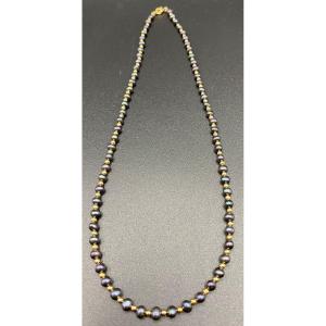 Cultured Pearl And Gold Necklace 1970/80