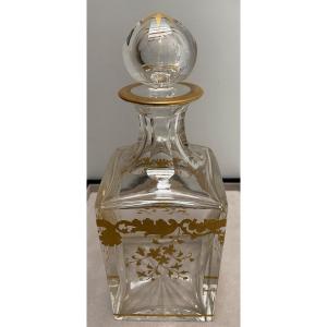 Carafe à Whisky Ou Autre Cristal De Chez Saint Louis Vers 1940