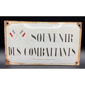 Enamelled Sheet Plate 1930 Militaria