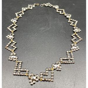 Drapery Necklace With Wrought Iron Spikes From The Nineteenth Century