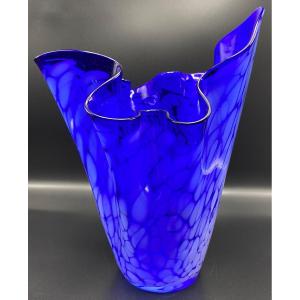 Vase Mouchoir Murano Double Couches Vers 1960/70