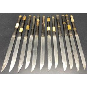 A Suite Of Twelve Caucasian Knives From The Nineteenth