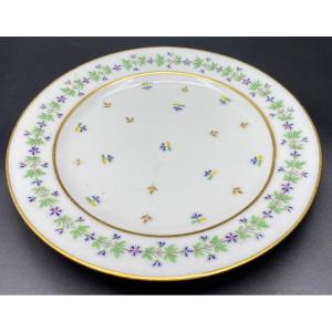 Soft Paste Porcelain Plate XVIIIth Guérard And Dihl