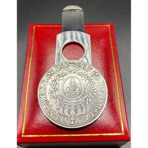 Silver Coin XVIII 1727 Transformed Into A Cigar Cup