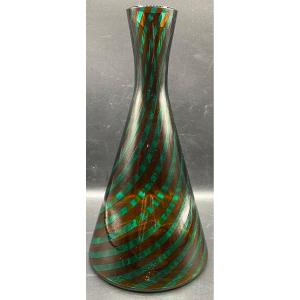 Vase Soliflore En Verre Multiple Couches Viart Murano Des Années 1960/70