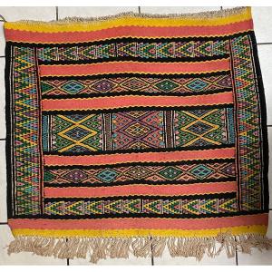 Small Woven Wool Hanging Rug From The 1930s Moroccan