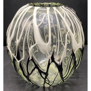 Vase Murano En Cristal Et Applications Vers 1950/60