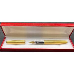 1960s Parker Gold Plated And Gold Nib Fountain Pen