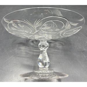 Coupe Sur Pied En Cristal De Saint Louis Vers 1900