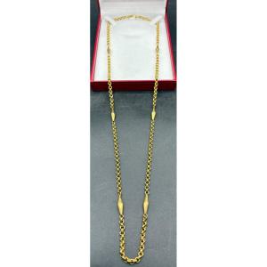 1930s French Gold Plated Necklace Chain