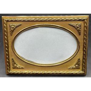 Frame In Gilded Chiseled Bronze, Late 19th Century, French 