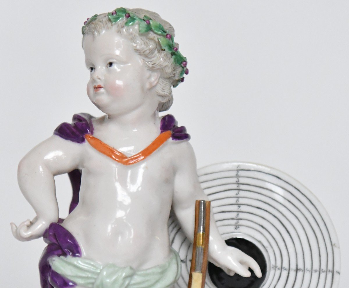 Statuette en porcelaine de Meissen Putti chasseur, Modèle G5-photo-2