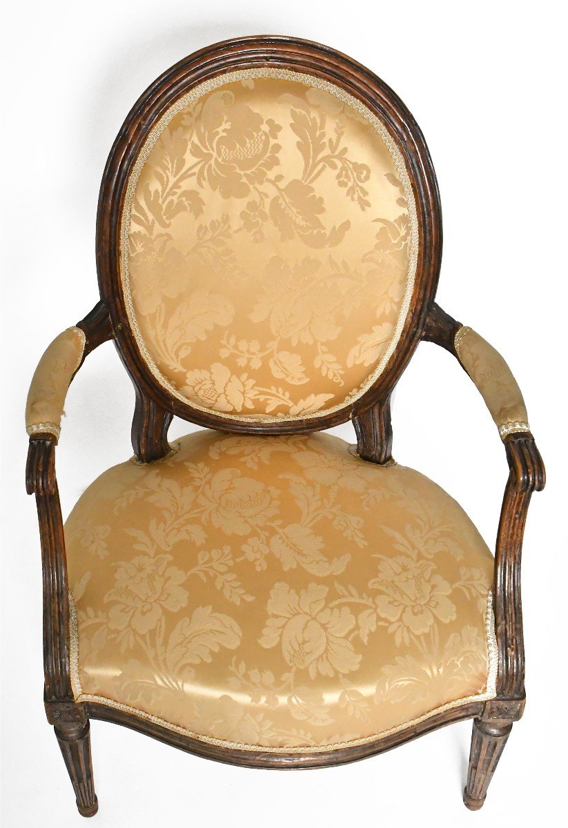 Pair Of Louis XVI Period Cabriolet Armchairs -photo-4