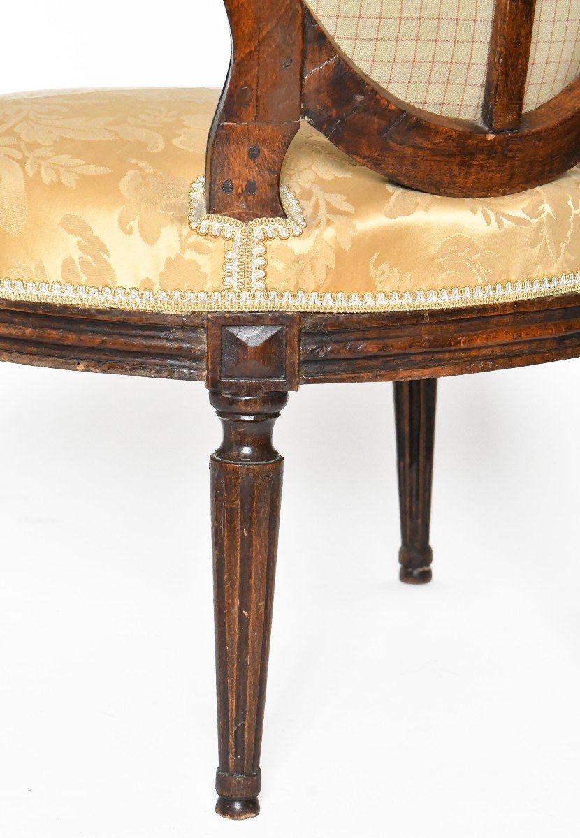 Pair Of Louis XVI Period Cabriolet Armchairs -photo-2