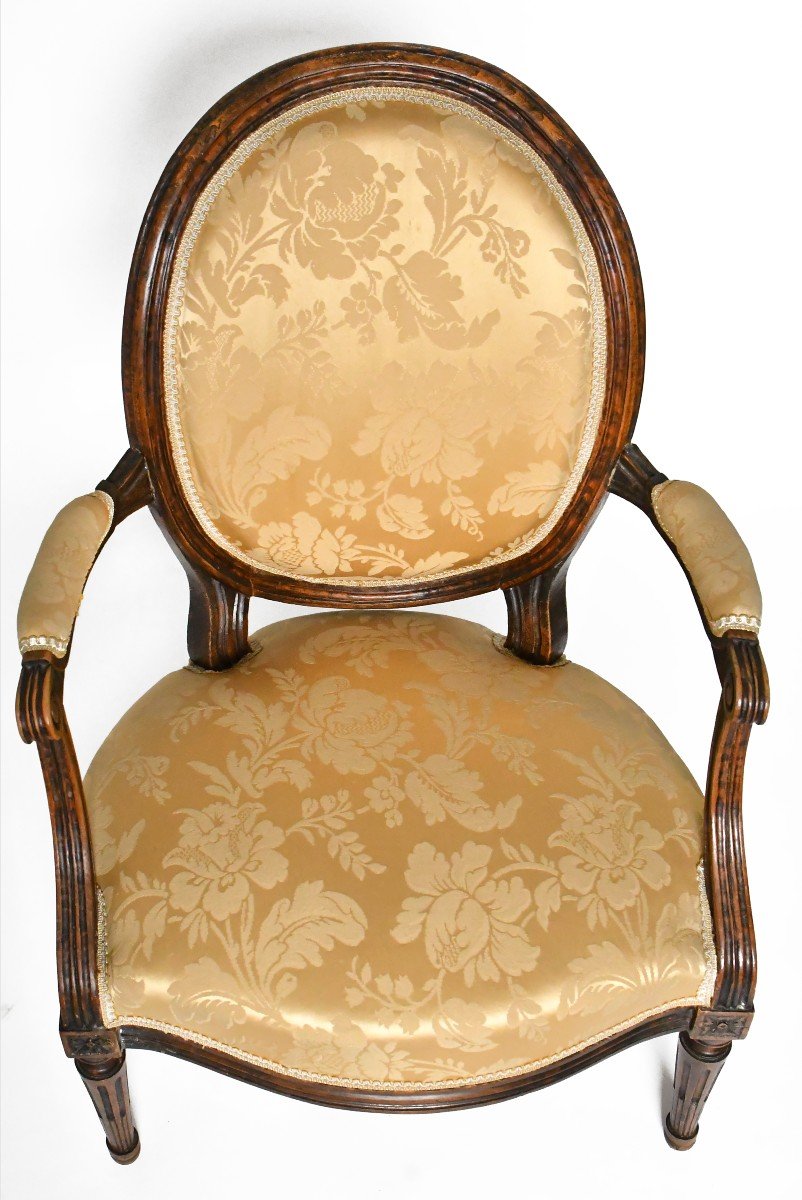 Pair Of Louis XVI Period Cabriolet Armchairs -photo-4