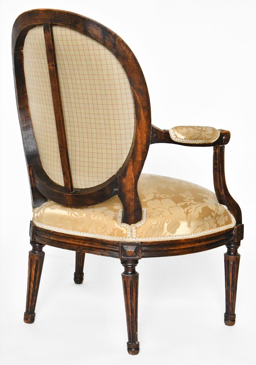 Pair Of Louis XVI Period Cabriolet Armchairs -photo-7