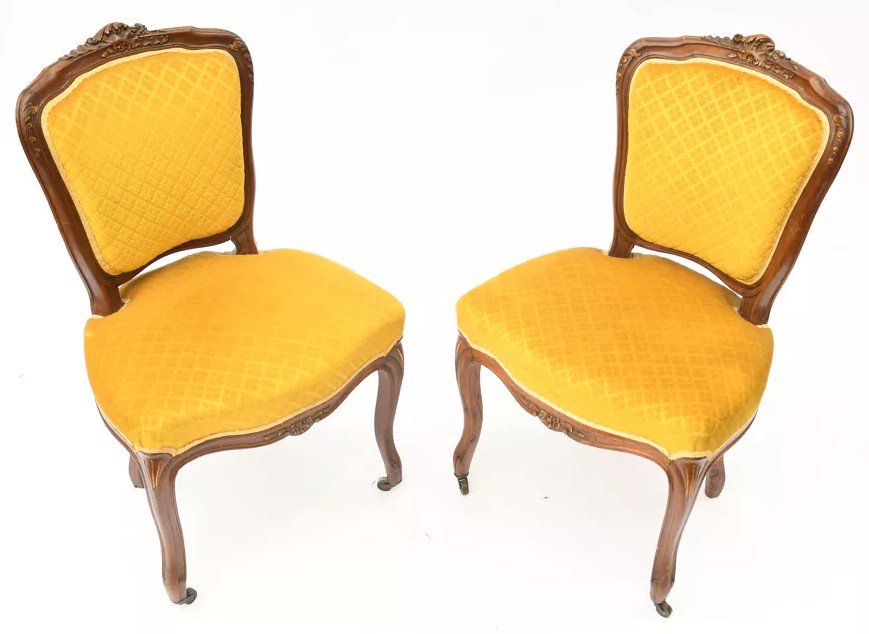 Pair Of Louis XV Style Chairs-photo-3