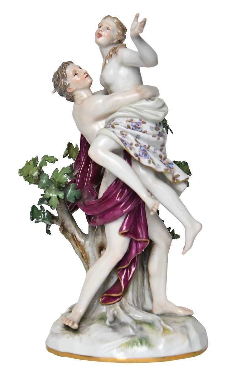 Meissen Porcelain Group Representing The Abduction Of A Sabine Woman, Model 990 -photo-3