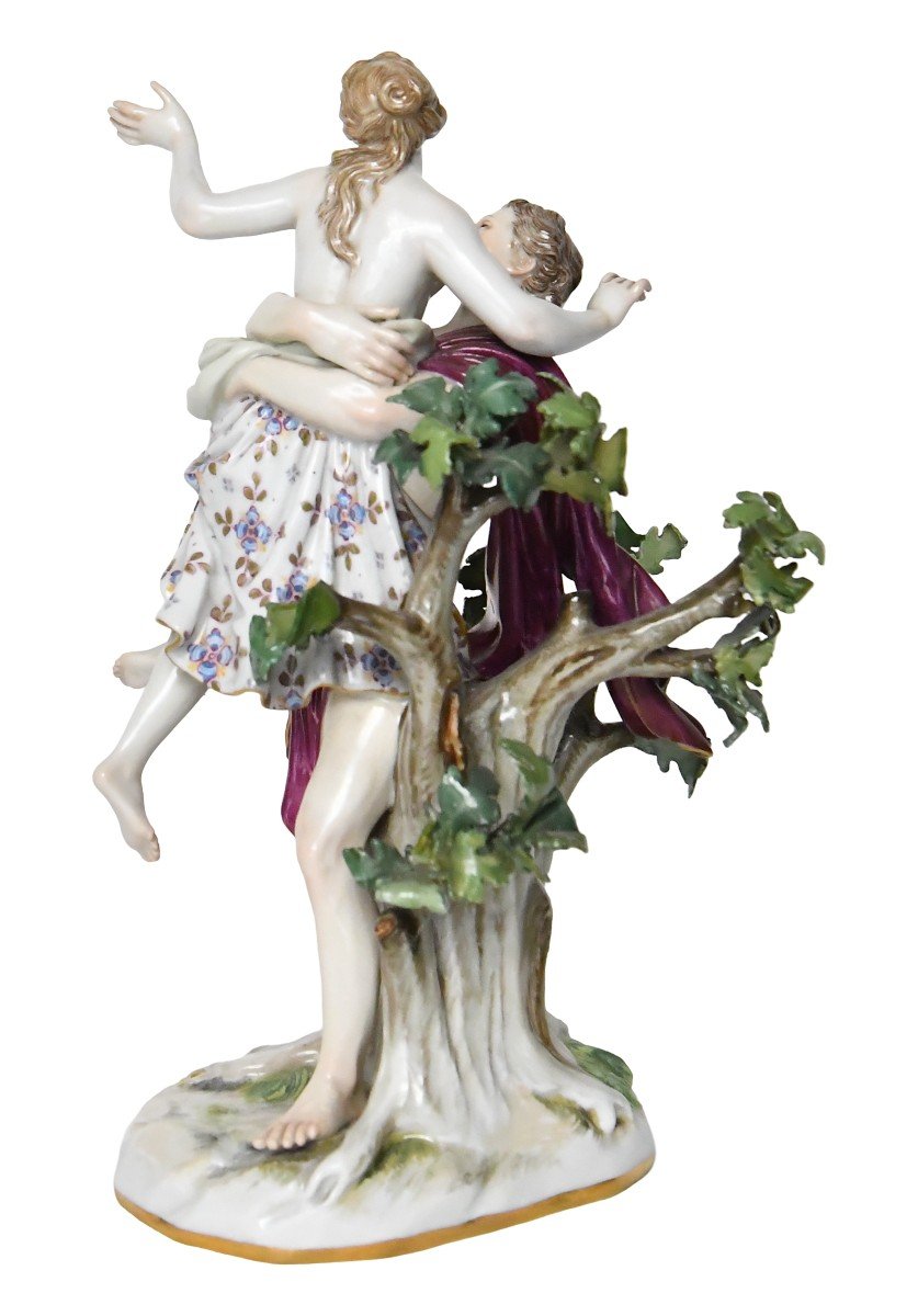 Meissen Porcelain Group Representing The Abduction Of A Sabine Woman, Model 990 -photo-4