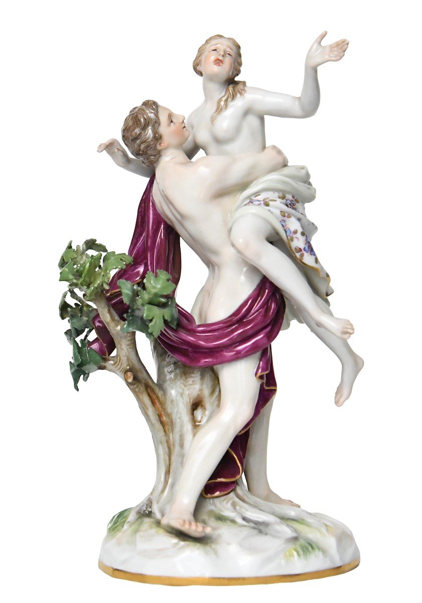 Meissen Porcelain Group Representing The Abduction Of A Sabine Woman, Model 990 