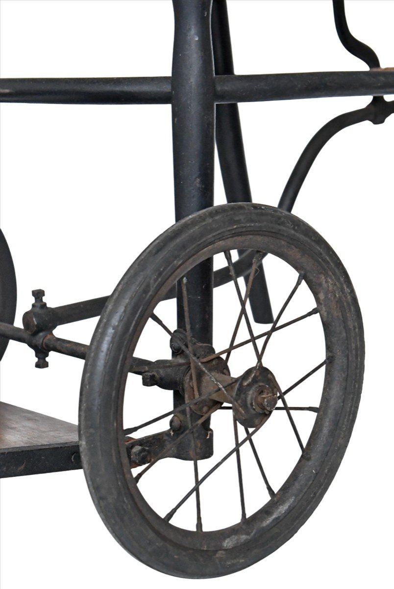 Turned Wood Cane Wheelchair From Maison Eugène Vincent-photo-2