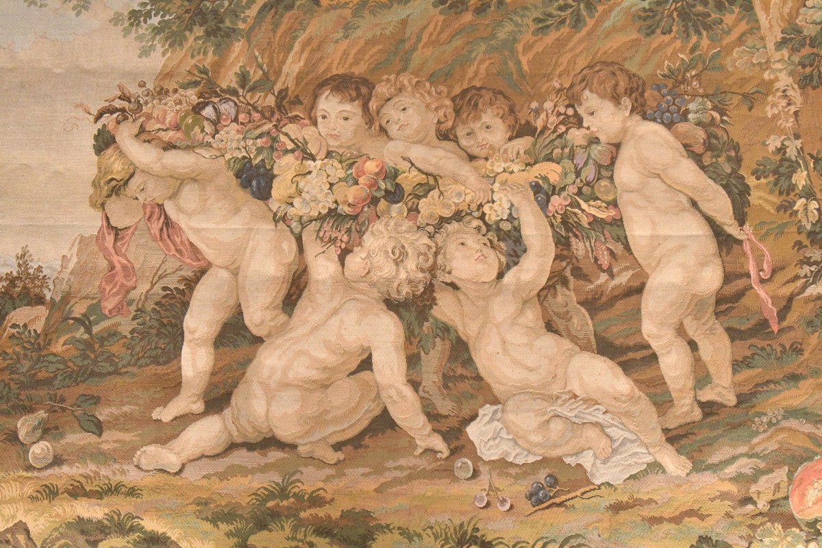 Tapisserie "La Guirlande de fruits" d'après la peinture de Pierre Paul Rubens-photo-2