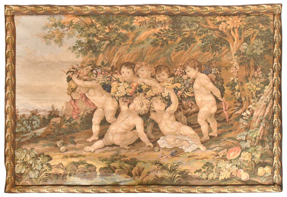 Tapisserie "La Guirlande de fruits" d'après la peinture de Pierre Paul Rubens